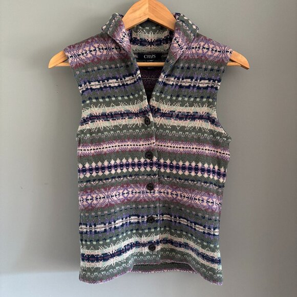Fair Isle Knit Vest - Picture 1 of 9